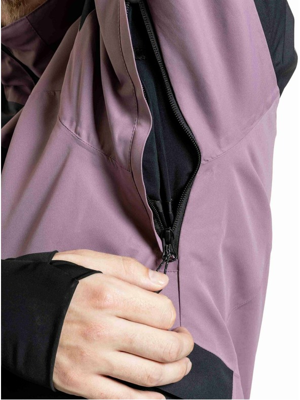 Meatfly Meatfly pánská SNB & SKI bunda Shader Gray Dark / Orchid