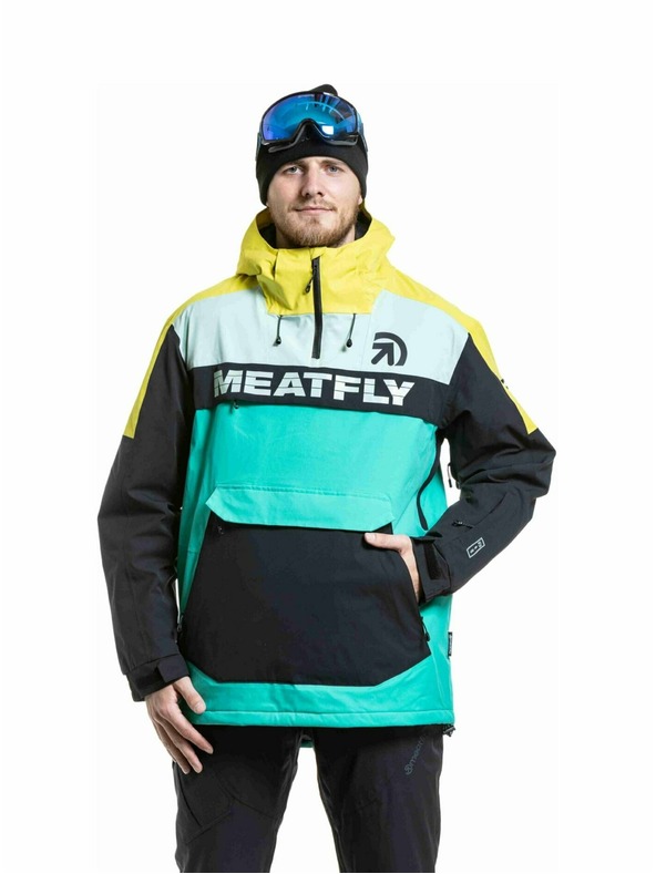 Meatfly Meatfly pánská SNB & SKI bunda Zenith Columbia / Lime
