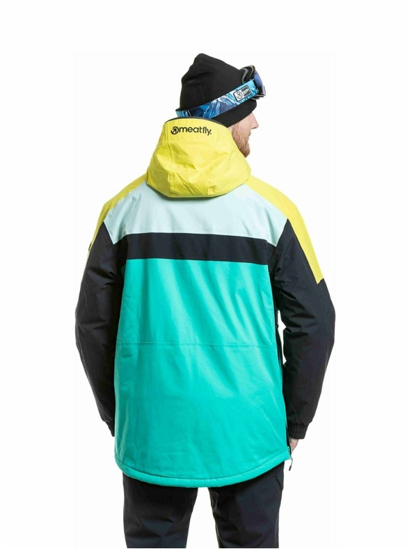 Meatfly Meatfly pánská SNB & SKI bunda Zenith Columbia / Lime