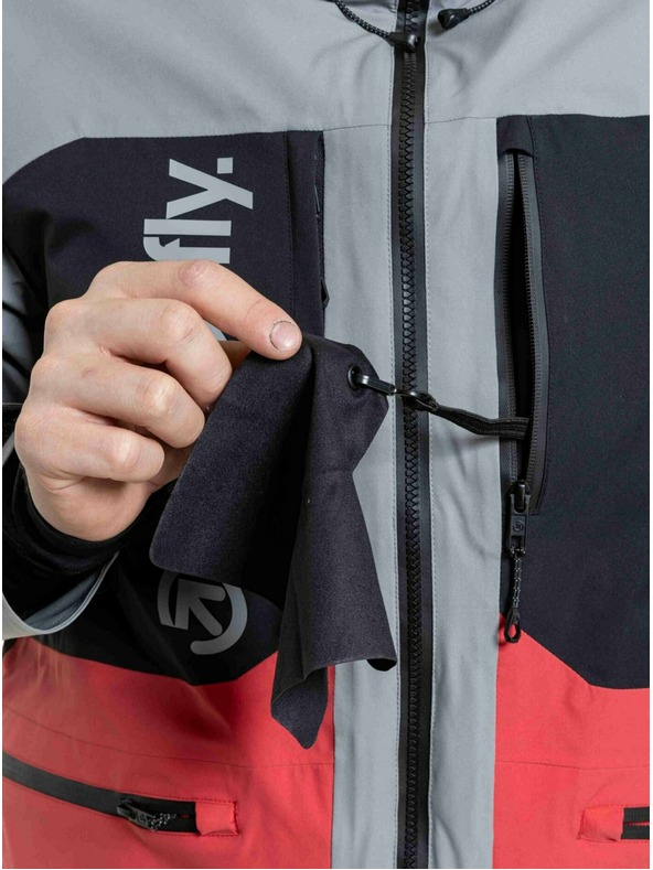 Meatfly Meatfly pánská SNB & SKI bunda Manifold Silver / Red