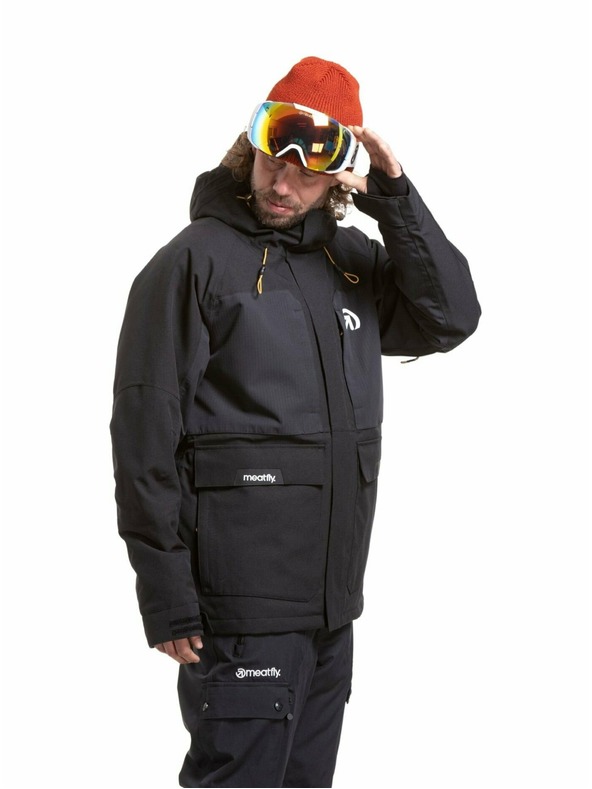 Meatfly Meatfly pánská SNB & SKI bunda Vertigo Black