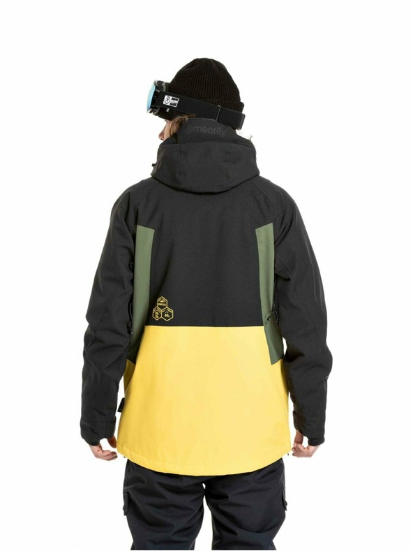 Meatfly Meatfly pánská SNB & SKI bunda Cronos Black / Solar Power