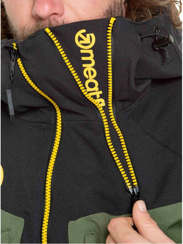 Meatfly Meatfly pánská SNB & SKI bunda Cronos Black / Solar Power