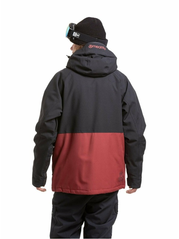 Meatfly Meatfly pánská SNB & SKI bunda Vertigo Merlot / Black