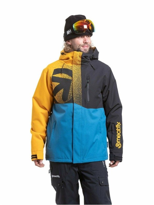 Meatfly Meatfly pánská SNB & SKI bunda Shader Sunflower / Blue