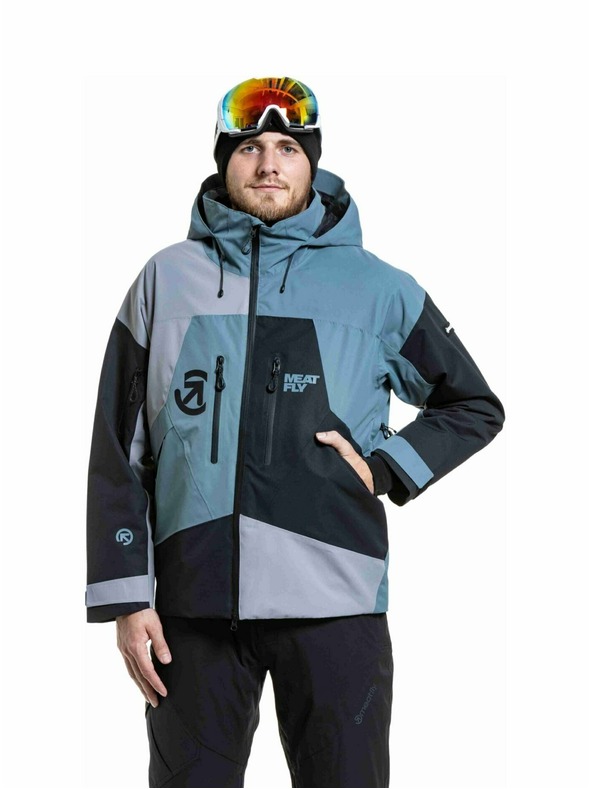Meatfly Meatfly pánská SNB & SKI bunda Shader Blue Sea / Silver