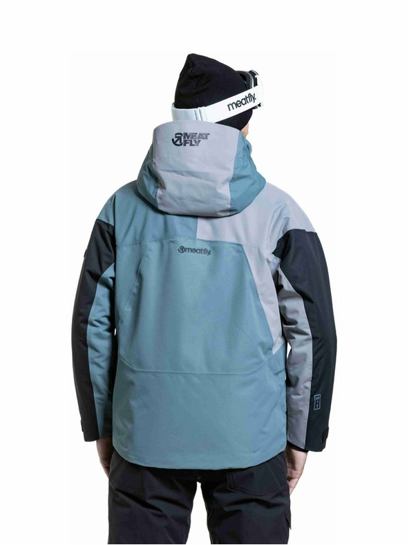 Meatfly Meatfly pánská SNB & SKI bunda Shader Blue Sea / Silver