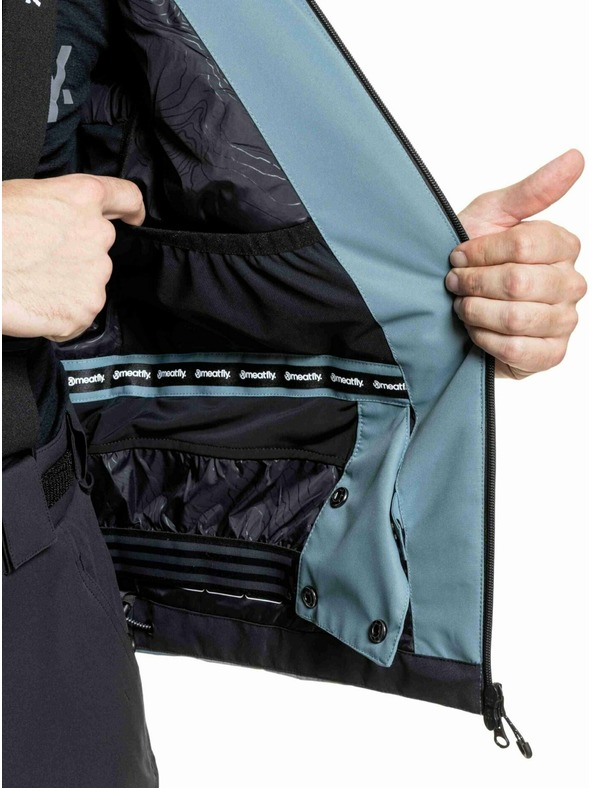 Meatfly Meatfly pánská SNB & SKI bunda Shader Blue Sea / Silver