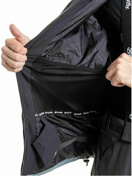 Meatfly Meatfly pánská SNB & SKI bunda Cronos Black / Blue Sea