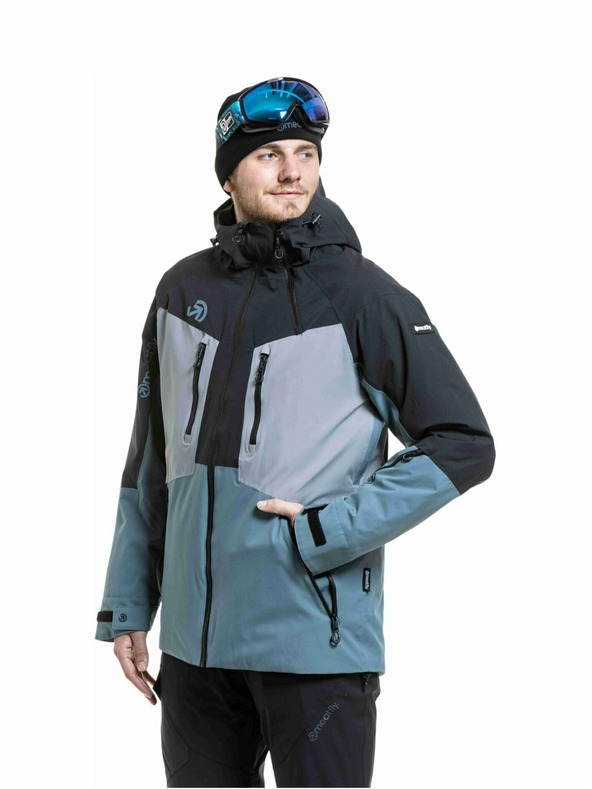 Meatfly Meatfly pánská SNB & SKI bunda Cronos Black / Blue Sea
