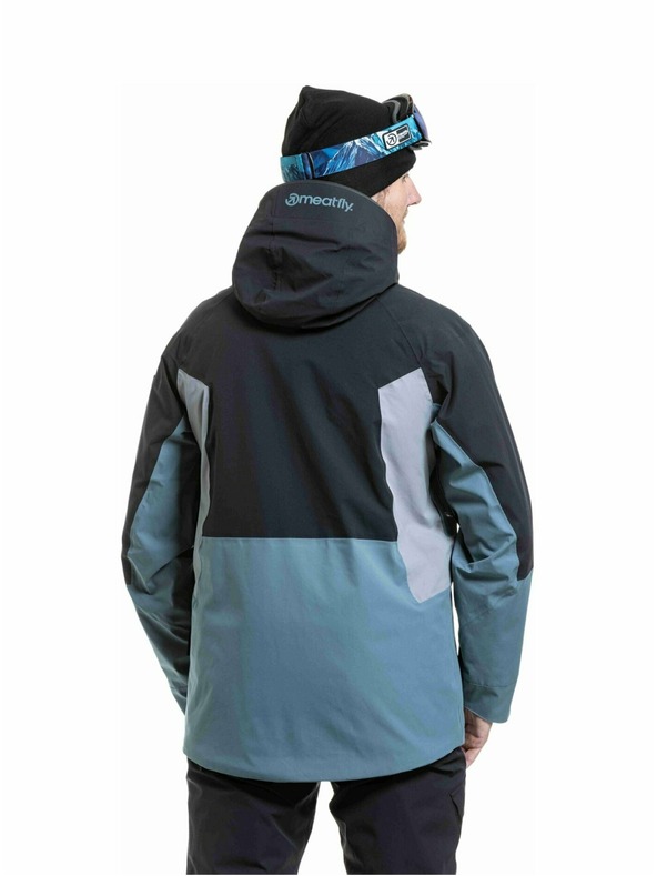 Meatfly Meatfly pánská SNB & SKI bunda Cronos Black / Blue Sea