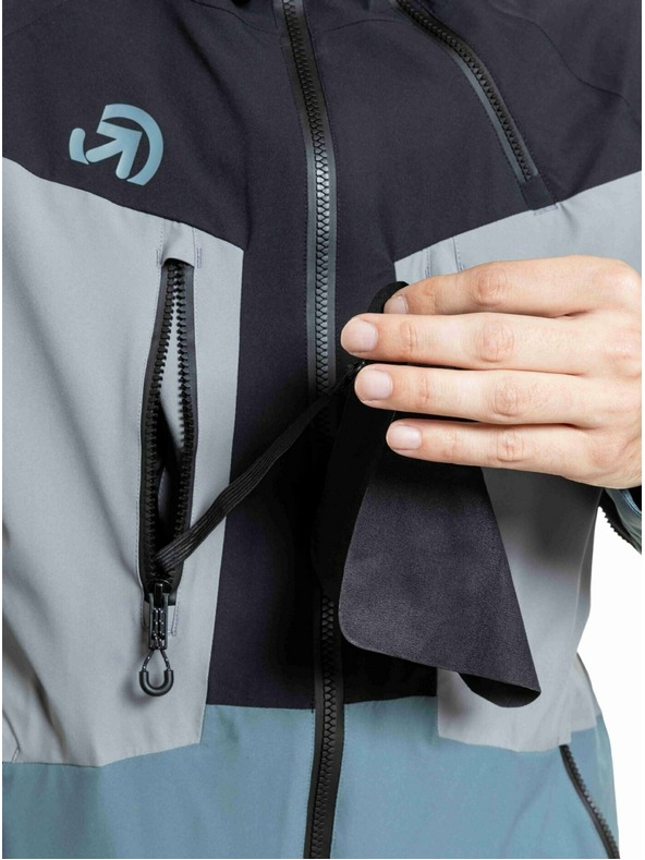 Meatfly Meatfly pánská SNB & SKI bunda Cronos Black / Blue Sea