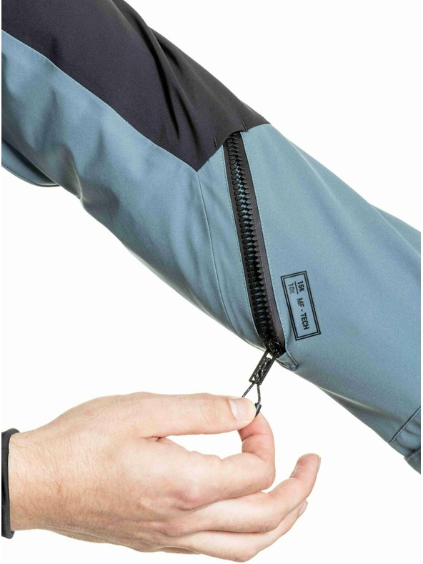 Meatfly Meatfly pánská SNB & SKI bunda Cronos Black / Blue Sea