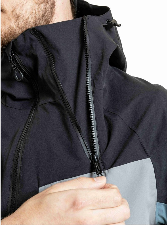 Meatfly Meatfly pánská SNB & SKI bunda Cronos Black / Blue Sea