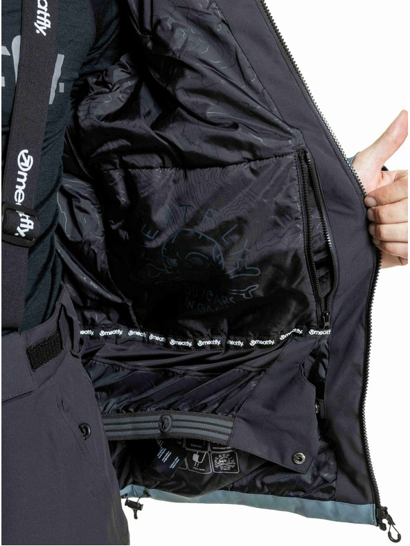 Meatfly Meatfly pánská SNB & SKI bunda Cronos Black / Blue Sea