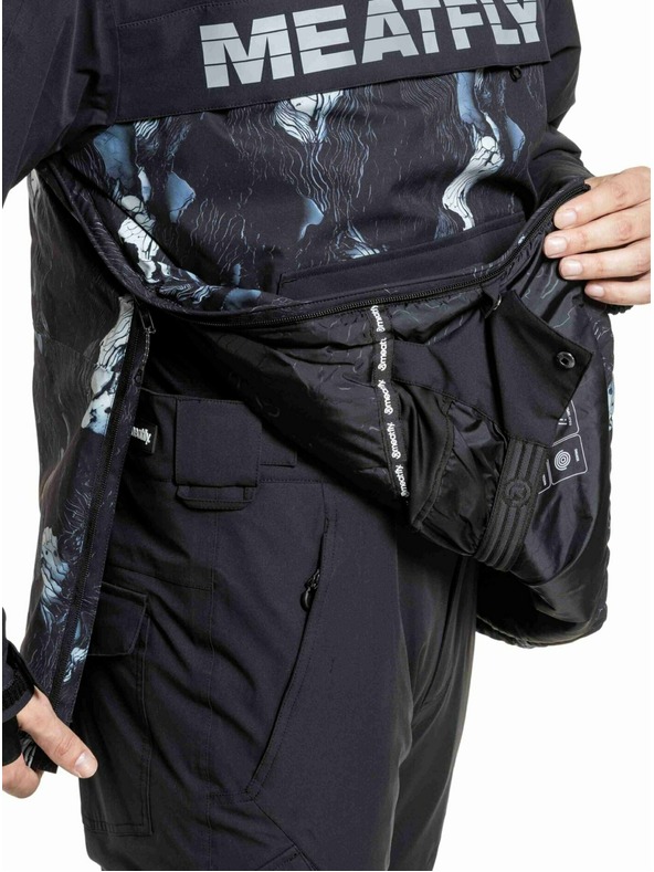 Meatfly Meatfly pánská SNB & SKI bunda Zenith Deep Lake / Black