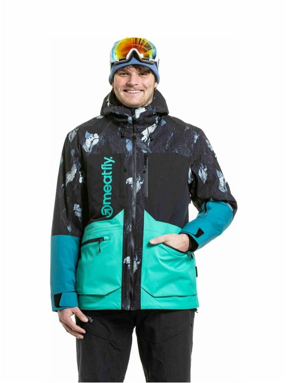 Meatfly Meatfly pánská SNB & SKI bunda Manifold Deep Lake