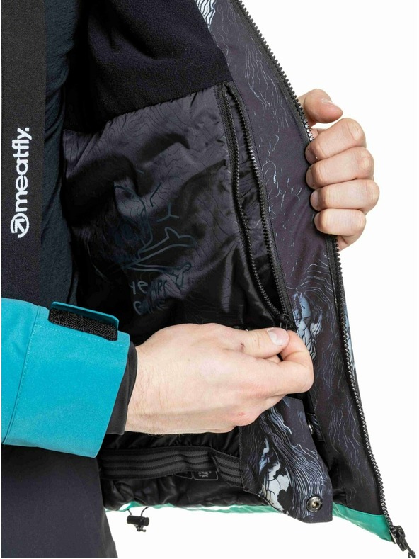 Meatfly Meatfly pánská SNB & SKI bunda Manifold Deep Lake