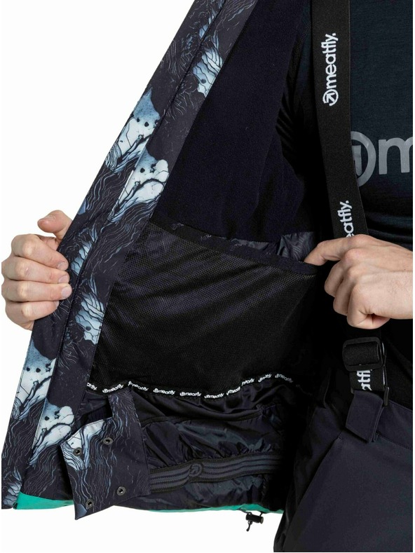 Meatfly Meatfly pánská SNB & SKI bunda Manifold Deep Lake