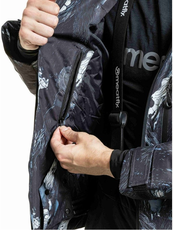 Meatfly Meatfly pánská SNB & SKI bunda Manifold Deep Lake