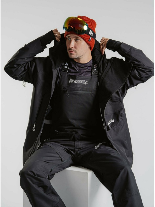 Meatfly Meatfly unisex SNB & SKI laclové kalhoty Kenny Black