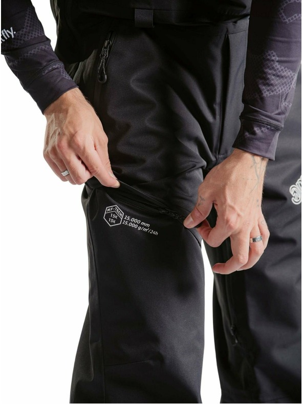 Meatfly Meatfly unisex SNB & SKI laclové kalhoty Kenny Black