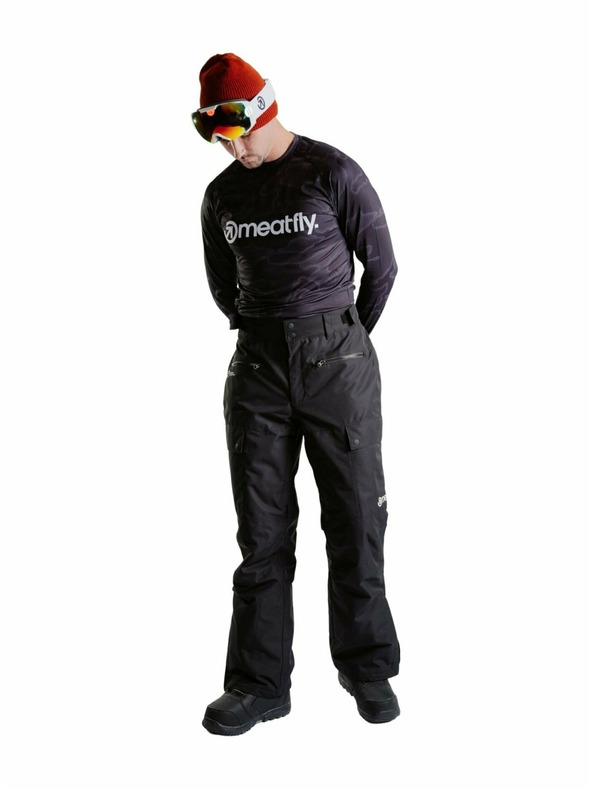 Meatfly Meatfly unisex SNB & SKI kalhoty Andry Black