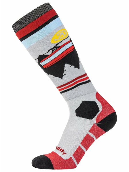 Meatfly Meatfly sNB & SKI ponožky Leeway Dark Red