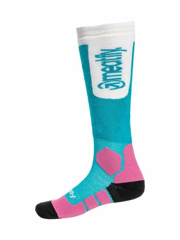 Meatfly Meatfly sNB & SKI ponožky Leeway Turquoise
