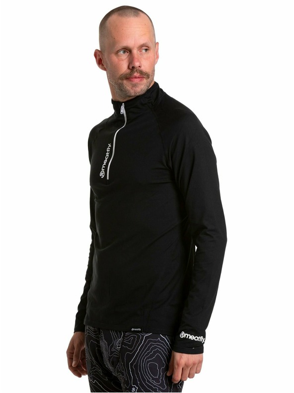 Meatfly Meatfly pánské termo triko Ethan Black