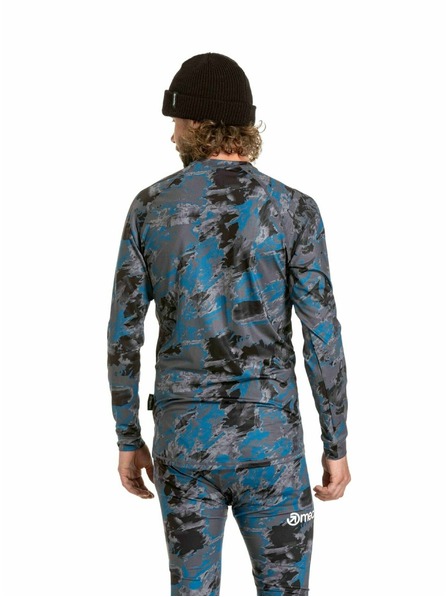 Meatfly Meatfly pánské termo tričko Avery Mossy Petrol