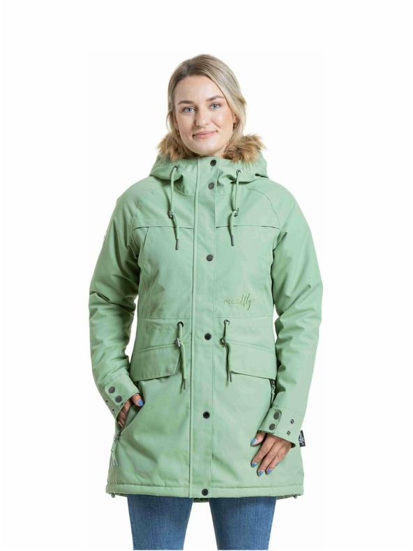 Meatfly Meatfly dámská parka Aubrey Green Tea