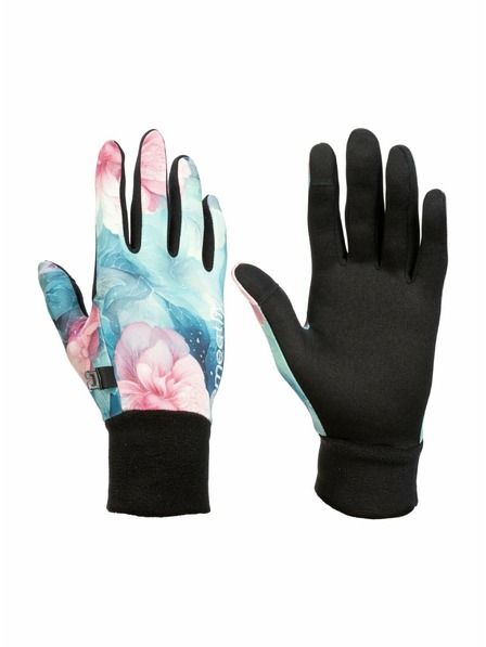 Meatfly Meatfly dámské rukavice Ladies Powerstretch Pink Flowers
