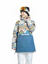 Meatfly Meatfly dámská SNB & SKI bunda Aiko White Jones / Slate Blue