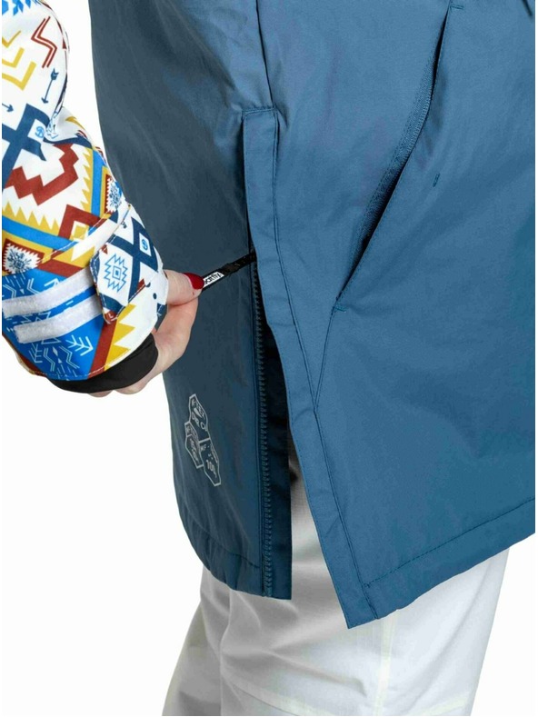 Meatfly Meatfly dámská SNB & SKI bunda Aiko White Jones / Slate Blue