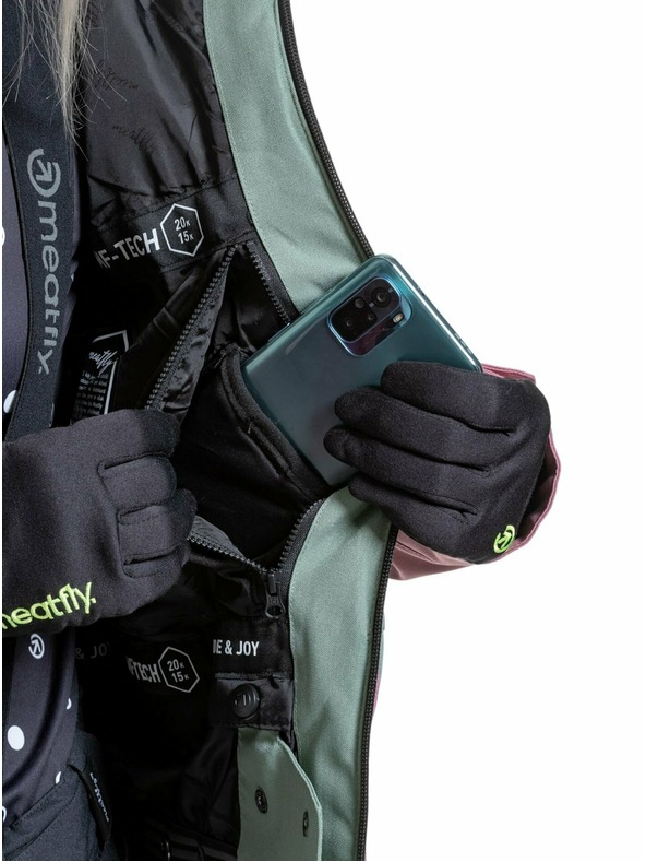 Meatfly Meatfly dámská SNB & SKI bunda Gaia Sea Spray