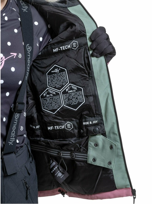 Meatfly Meatfly dámská SNB & SKI bunda Gaia Sea Spray