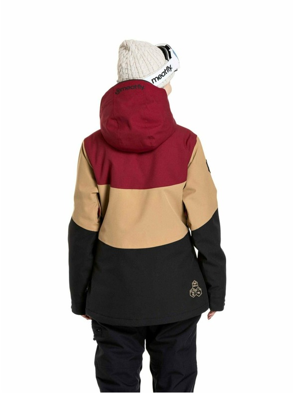 Meatfly Meatfly dámská SNB & SKI bunda Kirsten Beet Red / Black