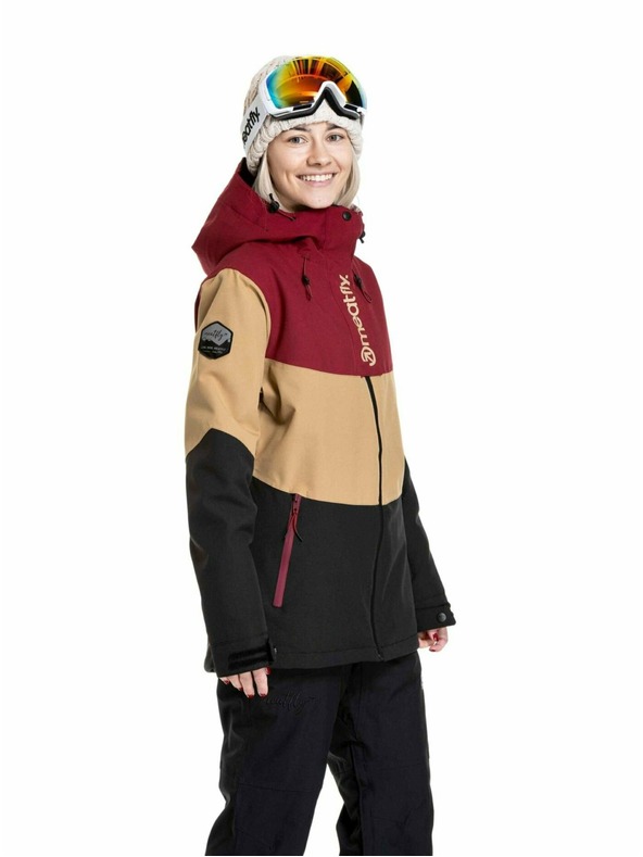 Meatfly Meatfly dámská SNB & SKI bunda Kirsten Beet Red / Black