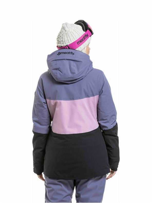Meatfly Meatfly dámská SNB & SKI bunda Kirsten Black / Purple Light