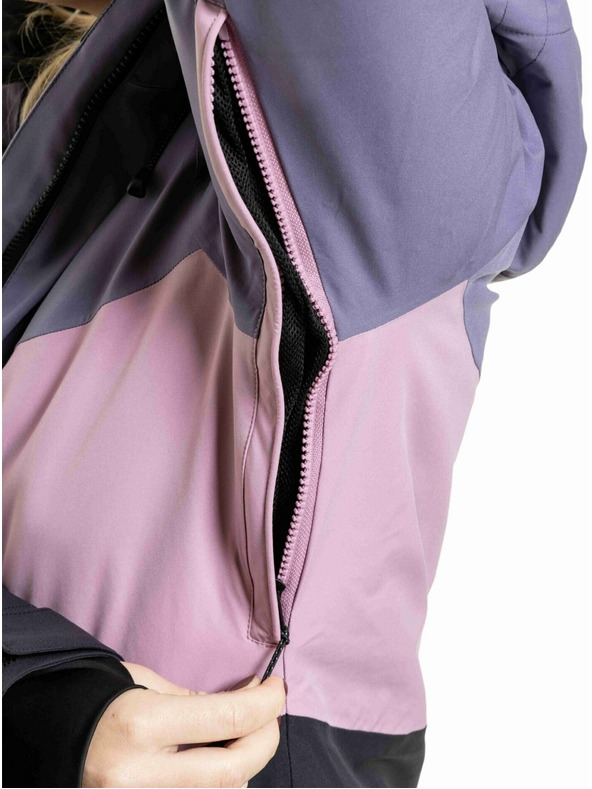 Meatfly Meatfly dámská SNB & SKI bunda Kirsten Black / Purple Light