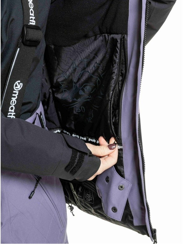 Meatfly Meatfly dámská SNB & SKI bunda Kirsten Black / Purple Light