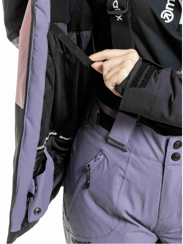 Meatfly Meatfly dámská SNB & SKI bunda Kirsten Black / Purple Light
