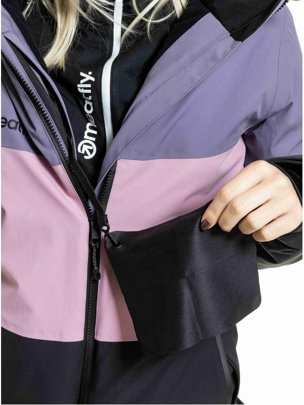 Meatfly Meatfly dámská SNB & SKI bunda Kirsten Black / Purple Light