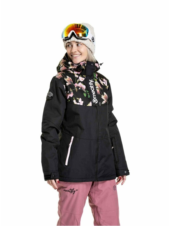 Meatfly Meatfly dámská SNB & SKI bunda Kirsten Magnolia / Black