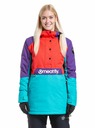 Meatfly Meatfly dámská SNB & SKI bunda Aiko Turquoise/Ferrari Red