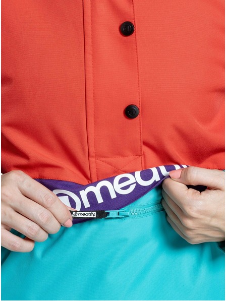 Meatfly Meatfly dámská SNB & SKI bunda Aiko Turquoise/Ferrari Red