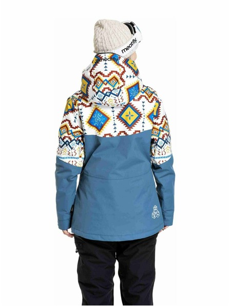 Meatfly Meatfly dámská SNB & SKI bunda Kirsten White Jones / Slate Blue