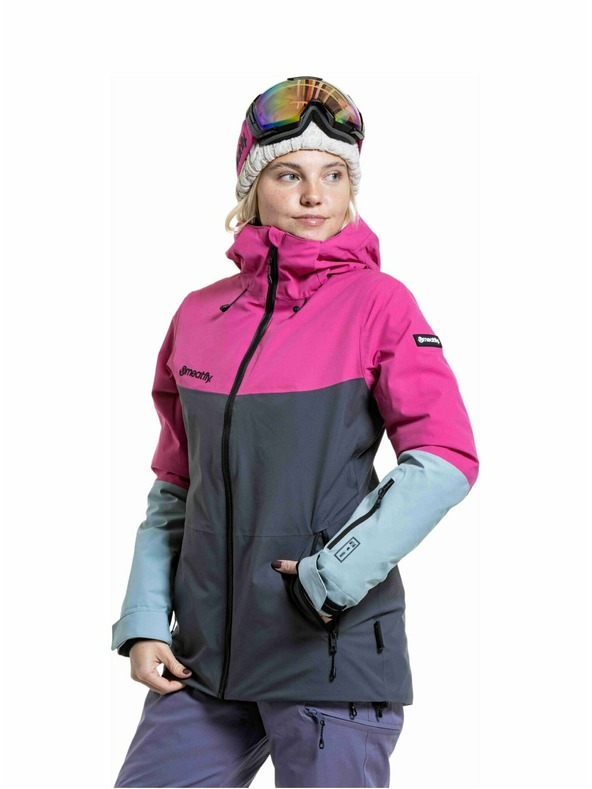 Meatfly Meatfly dámská SNB & SKI bunda Kirsten Grey Dark / Pink