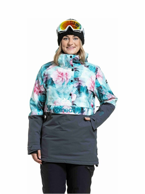 Meatfly Meatfly dámská SNB & SKI bunda Aiko Pink Flowers
